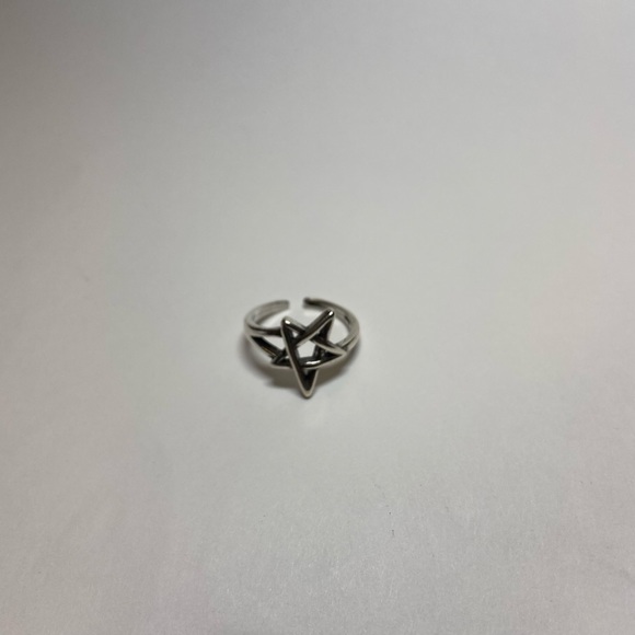 New s925 anarchy pentagram ring - Picture 11 of 11